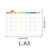 Ct901-Ct928 Pizarra Blanca Magnética Borrable Semanal y Mensual Tablero de Notas Mensajes Pegatina para Refrigerador Calendario Pegatina de PVC