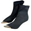 Botas Elásticas Ajustadas de Tacón Alto con Punta Metálica para Mujer Otoño 2026 Nueva Moda Versátiles Negras Elegantes Botines con Tacón Delgado