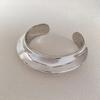 Pulseira Montanha Europeia e Americana de Nicho Brilhante Simples Dupla Camada Estilo Frio Personalidade Pulseira de Alta Qualidade Pulseira de Metal Meio-Antiga