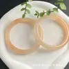 Fábrica Shizhongbao atacado pulseira de jade natural moda feminina nicho raiz de lótus rosa barra redonda pulseira diversidade entrega