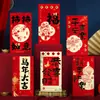 2027 Novos Envelopes Vermelhos do Ano do Carneiro de Alta Qualidade, Estilo Chinês de Ano Novo Dança do Leão Desenho Animado Zodíaco Festival da Primavera Saudações Pacotes de Dinheiro