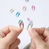 Clips para Papel Mini Corazón de Venta Caliente Transfronteriza al por Mayor con Envío Gratis Clips para Papel con Forma de Corazón de 20 mm Clips para Papel Coloridos Galvanizados