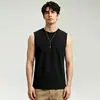 Camiseta Interior Sin Mangas Antibacteriana de Algodón de Seda 7A para Hombre, Camiseta de Tirantes Deportiva, Camiseta Sin Mangas de Seda Helada de Secado Rápido con Sensación Fresca, Camiseta Interior de Fitness de Color Sólido