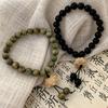 Novedad Pulsera de Sándalo Verde con Borla de Manglietia para Mujer Pulsera Xia Nuevo Estilo Chino Marea Nacional Diseño de Nicho Lujo Ligero Diario