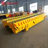 Carro Eléctrico Plano con Rodillos Impulsados por Motor, Carro Plano con Rieles Transportadores de Doble Estación para Taller, Carro Eléctrico Plano con Control Remoto a Batería