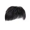 Peluca para Hombre para la Parte Superior de la Cabeza, Fibra de Alta Temperatura, Invisible, Sin Costuras, para Calvicie, Línea de Cabello Mediterránea, para Cubrir Canas, Peluca