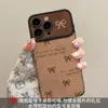 Cordón con Lazo Adecuado para Funda de Teléfono Móvil Iphone16Promax Serie Apple 17 15 Ventana Grande Cuero 14 Mujeres