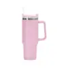 Taza de Coche de Primera Generación Transfronteriza de 40 oz con Asa, Taza de Hielo con Popote de Acero Inoxidable 304, Taza Aislada de Alto Valor para Montar en Coche