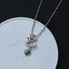 Colar Pingente Cavalo Ano do Zodíaco Coração, Design Original, Estilo Minimalista Único, Acessório de Luxo Leve de Nicho