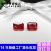 Piedra Suelta de Moissanita Chapado Rojo Rojizo 0.5-3 Quilates con GRA Incrustado Moissanita Fábrica Mayorista