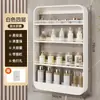 Estante de Almacenamiento de Lujo Ligero para Baño Montado en Pared, Organizador para Baño, Inodoro y Lavabo sin Taladro