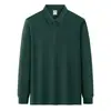 Camisa POLO Manga Longa Masculina de Negócios com Logo Estampável Lapela Camiseta Camisa Paul Roupa de Trabalho para Empresas Top Feminino