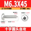 Tornillos Autorroscantes Phillips Cabeza de Lenteja de Acero Inoxidable 304 Clavos Autorroscantes Cabeza de Lenteja PA Tornillos de Rosca para Madera M1M2M3M4M5-M8