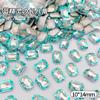 Acessórios de Nail Art Tendência Octogonais Longos 10x14mm Strass com Base Pontiaguda Strass Irregulares Super Brilhantes para Decoração de Unhas Venda por Atacado