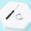 Llavero Universal de Metal para Coche con Hebilla de Herradura de 17m, Colgante para Bolso de Manualidades de Aleación de Zinc, Anilla en D para Llave, Hebilla de Herradura