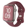 Adecuado para Apple Watch Ultra 9876543210 Generación Figura de Cintura Pequeña Hebilla de Figura de Ocho Hebilla de Mariposa Correa de Silicona