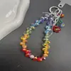 Corrente para Celular Pingente de Flor com Pérolas Gota de Água Dopamina de Verão Chaveiro de Design DIY Feito à Mão Decoração de Pulso