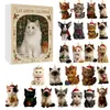 Nuevo Navidad Perfecta - Calendario de Adviento Caja Sorpresa Decoración de Árbol de Navidad Colgante Acrílico para Amantes de los Gatos