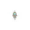 Al por mayor Estilo Coreano Doble Colgante Patrón Ojo del Diablo Aleación con Goteo de Aceite Collar Pulsera Joyería Accesorios DIY Colgante Pequeño
