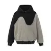 Magic Bear Novo High Street Americano Lavado Desgastado Moletom com Capuz Patchwork Irregular Desconstruído Estilo Wasteland Streetwear Hoodie