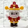 Chaveiro do Ano do Carneiro Carneiro Ganhe uma Fortuna Boneco de Borracha Macia Pingente Desenho Animado 2027 Boneco do Ano do Carneiro Ovelhinha Ornamento Presente