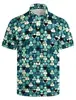 Camisas de Golf Divertidas para Hombre Camisa Polo Hawaiana Divertida Playa Hawaiana Camisa Polo de Verano