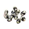 Miçangas para Acessórios de Joias: Contas Dzi Dente de Tigre, Contas Soltas de Jade, Contas Cilindricas de Ágata Preto e Branco Vintage, Contas de Arroz e Contas Lezi