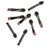Tubo de aluminio doble cabeza biselada pincel para cejas esponja pincel para sombras de ojos doble propósito pequeño pincel de maquillaje punto