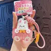 Llavero Colgante Creativo de Cuero de Luna de Mediados de Otoño para Mujer, Lindo Adorno de Bolsa de Conejo de Jade de Dibujos Animados, Pequeño Regalo para el Festival de Mediados de Otoño