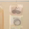 Bolsa dobrável portátil para armazenamento de roupas com trama diagonal, bolsa organizadora, organizador de roupas para mala, bolsa de armazenamento de viagem