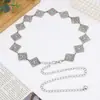 Cadena de Cintura de Metal de Girasol de Gama Alta para Mujer con Falda de Traje, Cinturón Retro Versátil de Margarita, Faja Moldeadora