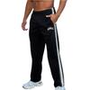 Pantalones Deportivos Casuales Rectos de Patchwork Estilo Americano para Hombre de Primavera y Otoño, Pantalones Deportivos Rectos Holgados para Hombre