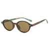 Gafas de Sol Retro Versión Coreana Transfronterizas Similares al Estilo de Jang Won-Young, Gafas con Protección Solar de Color Carey de Moda para Mujer, Montura Ultraligera Estilo Nerd