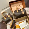 Bolso Boston Versátil de Estilo Clásico Más Vendido Speedy30 Bolso Cruzado Monograma Bolso Almohada