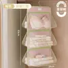 Bolsa de almacenamiento colgante para ropa interior, bolsa colgante mágica para guardar calcetines, organizador de calcetines de pared para armario de dormitorio estudiantil