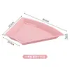 Travessa de servir em plástico, estilo japonês, design criativo, tamanho grande para uso doméstico, espessa e resistente a quedas, adequada para pratos frios, bares, KTVs, lanches e frutas