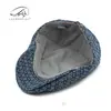 Sombreros de Estilo Nuevo Primavera y Otoño 2025 para Hombres y Mujeres: Gorra Casual de Pico de Pato, Boina Artística Retro de Jacquard de Mezclilla, Gorra de Béisbol