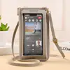 2025 Bolsa para Teléfono Móvil con Pantalla Táctil Bolso Cruzado para Mujer Antirrobo Multifuncional Transparente Moda Bolso Pequeño Cartera Bolsa para Teléfono Móvil Anticaídas