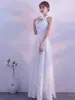 Vestido blanco largo para mujer, de lujo ligero y elegante, con cintura plisada, abertura y tirantes, corte ajustado y que favorece la figura