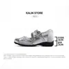 Zapatos Mary Jane con Aumento de Altura de 6 cm para Mujer, Nuevo Modelo Primavera 2026, Zapatos de Salón Individuales Estilo Ballet Plateado con Lazo