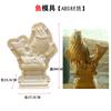 Decoración de Valla Protectora de Cabeza de Puerta de Cemento Barandilla Moldura Adornos de Barandilla Bola de Feng Shui Lámpara de Piedra Pabellón Modelo de León Macho y Hembra