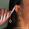 Cdd Nuevos Pendientes Largos de Borla Tallados de Nácar de Doble Cara Estilo Corte Europeo y Americano, Populares en Aliexpress, Directamente de la Fábrica de Origen
