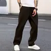 Comercio Exterior Transfronterizo Moda Masculina Moderna Versátiles Elegantes Estilo Americano Atractivos Rectos Holgados Pantalones Casuales Venta al por Mayor en Stock