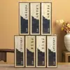 Caixa de Presente de Madeira Marrom com Varetas de Incenso de Oudh Envelhecido, Incenso Autêntico para a Casa, Fragrância Duradoura para o Quarto e o Banheiro