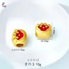 Cuentas Espaciadoras Doradas Estilo Antiguo de Alta Retención de Color para Pulsera, Pulsera de Muñeca, Accesorios de Collar DIY, Cara Sonriente Flor Agujero Grande Componentes DIY de Agujero Pasante