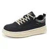 Zapatos Casuales de Skate Tendencia Retro para Hombre Primavera y Otoño Estilo Nuevo Estudiante Suela Gruesa Antideslizantes Transpirables para Viajar y Deporte Zapatos para Hombre