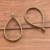 17 Estilos de Acessórios para Joias DIY de Liga Metálica Verde Antigo, Pingentes de Coração em Forma de Lua, Encantadores Molduras Vazadas de Resina