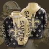 Sudadera con capucha y estampado digital 3D de los New Orleans Saints de la NFL para hombre, transfronteriza con Europa y Estados Unidos