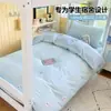 Juego de ropa de cama de tres piezas para dormitorio de estudiantes de algodón, algodón puro, modelo nuevo 2026, funda de edredón, funda para cama individual, ropa de cama adecuada para todas las estaciones