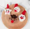 Decorações de Natal de feltro de lã para fornecimento transfronteiriço DIY Papai Noel veado decoração de pelúcia pingente pequeno feito à mão